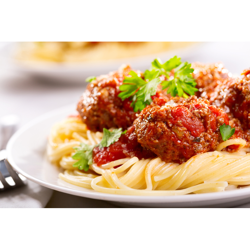 Image Sauce à spaghetti épicée avec boulettes